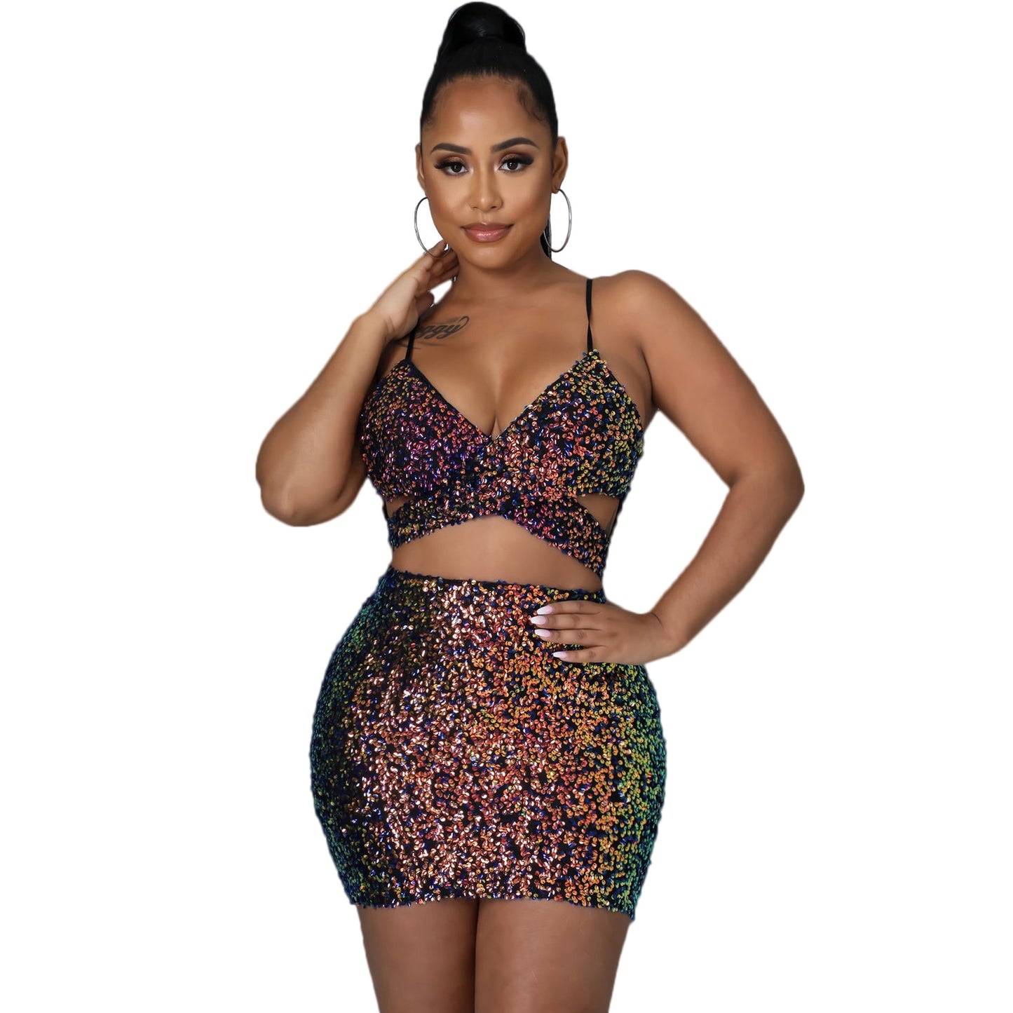 Women's Open-back Hollowed-out Sleeveless Prom Dress