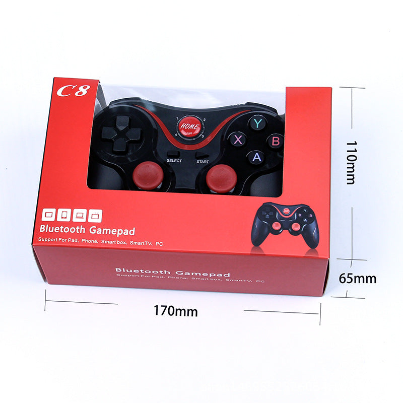 Compatible with Apple, Compatible with Apple , C8 Bluetooth wireless game handle support iOS/ Android /PC/ TV /PS3 wilderness action to eat chicken game