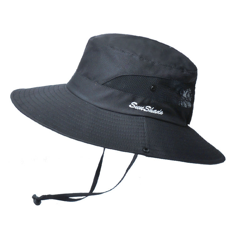 Unisex Summer Foldable Sun Fisherman Hat Men Women Wide Brim Casual Outdoor Travel Beach Sunscreen UV Protection Sun Hats