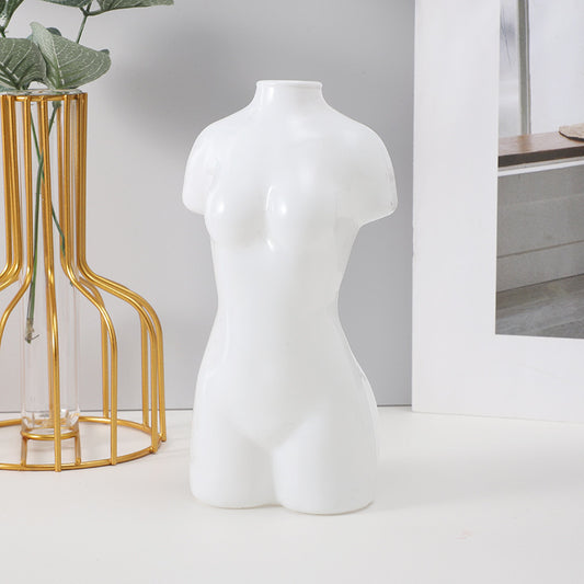 Colored Glass Body Art Flower Arrangement Vase Ornaments