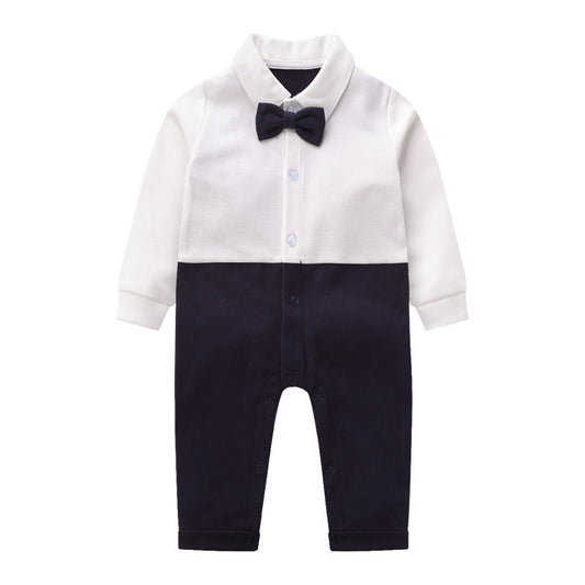 Baby vest striped gentleman romper