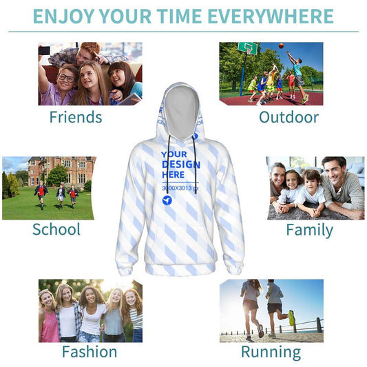 Create Your Own School Home Youth Hooded Long-sleeve Sweater