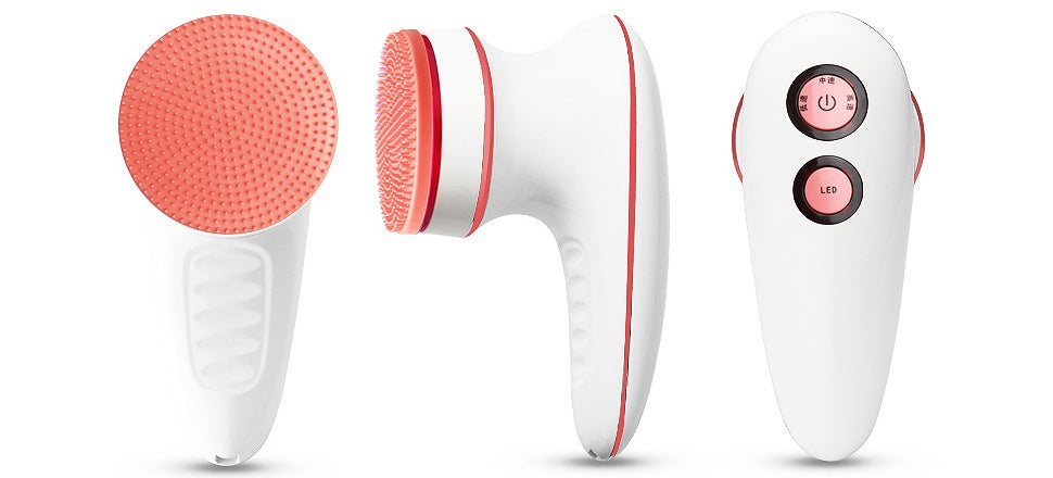 Rechargeable waterproof silicone bath brush