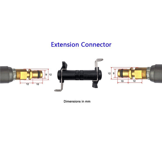 High pressure tube extension coupling