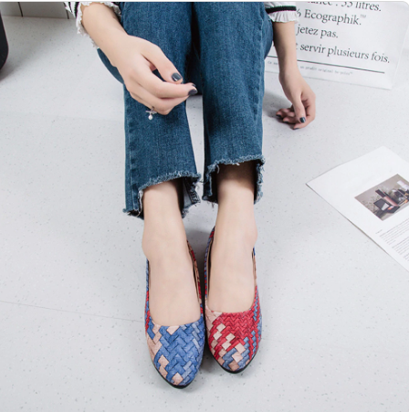 Women's Shoes Summer Wanwan Style Shoes Flat Low Cut Grandma Shoes Net Red Pumps Women Slip On Lazy Doug Shoes Women - FLIPSTYLEZLLC