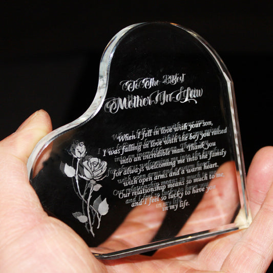 Heart-shaped crystal ornaments customization