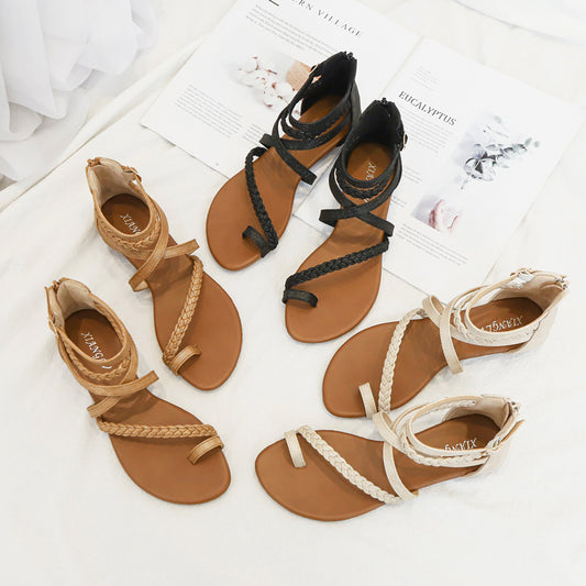All-match  toe plus size women's shoes