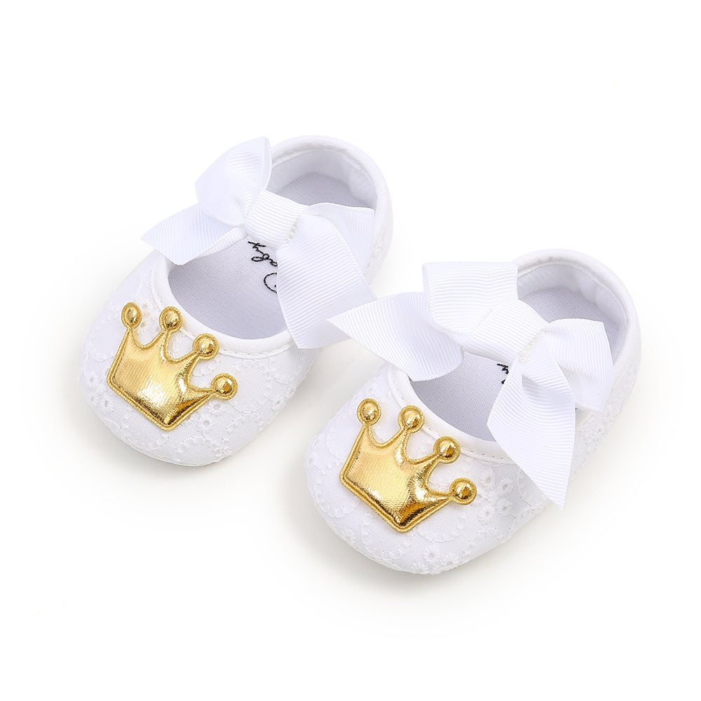 Cute Crown Baby Princess Soft Sole Toddler Shoes