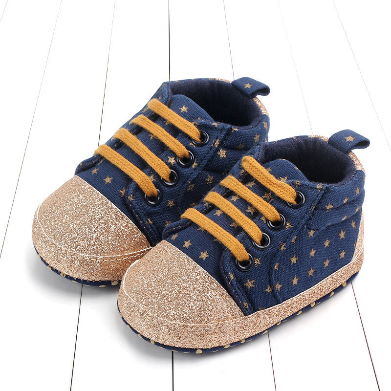 Baby sequined stars toddler shoes