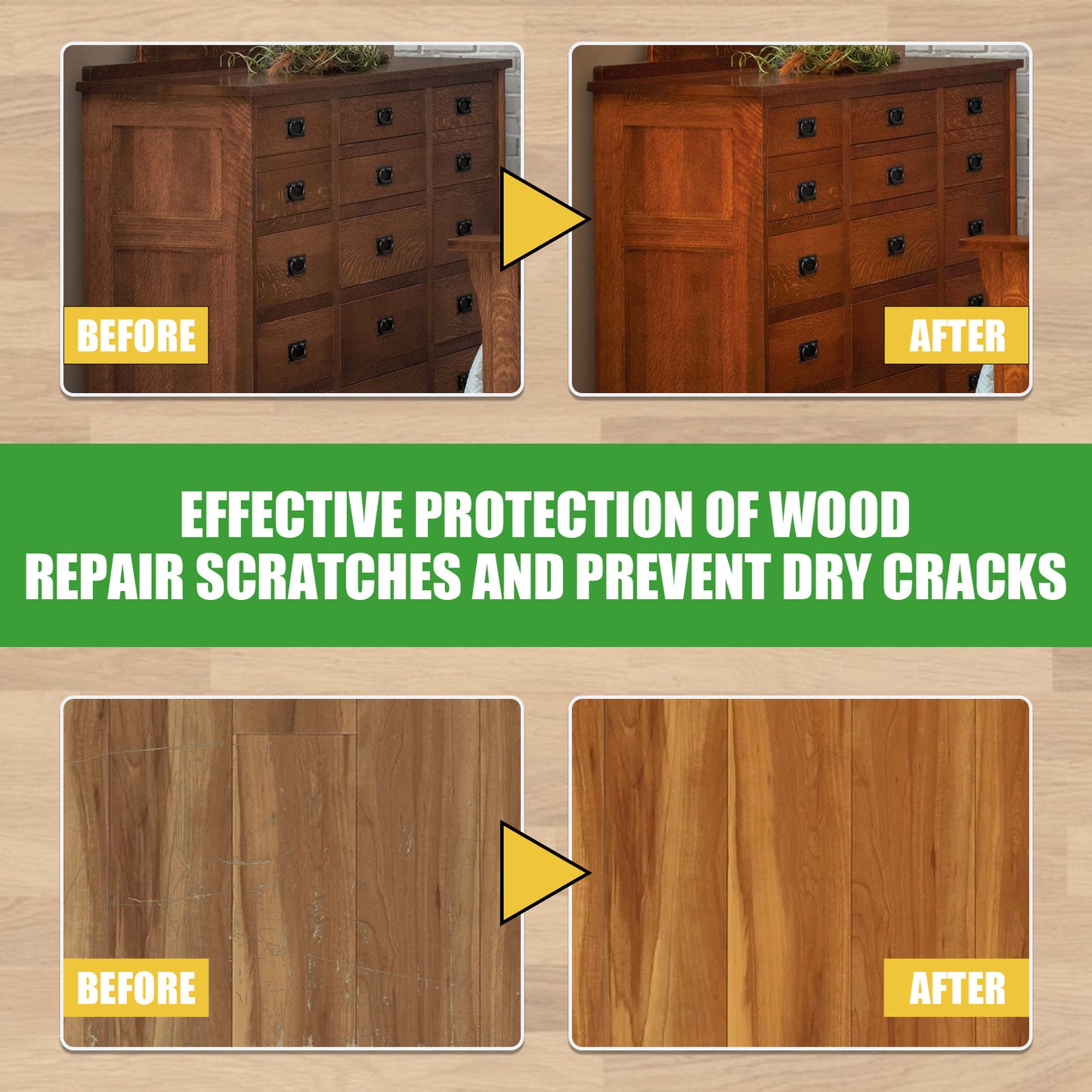 Wood Scratch Repair Beeswax