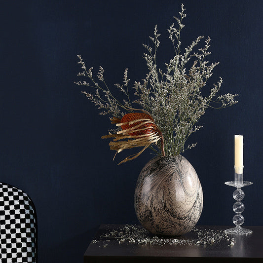 European Style Creative Glass Vase Decoration Pattern Decoration