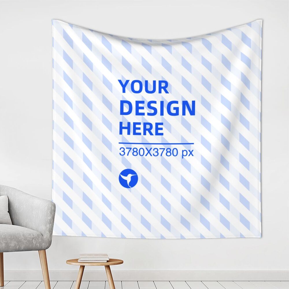 Create Your Own 59x59in Soft Texture Square Wall Decor Tapestry
