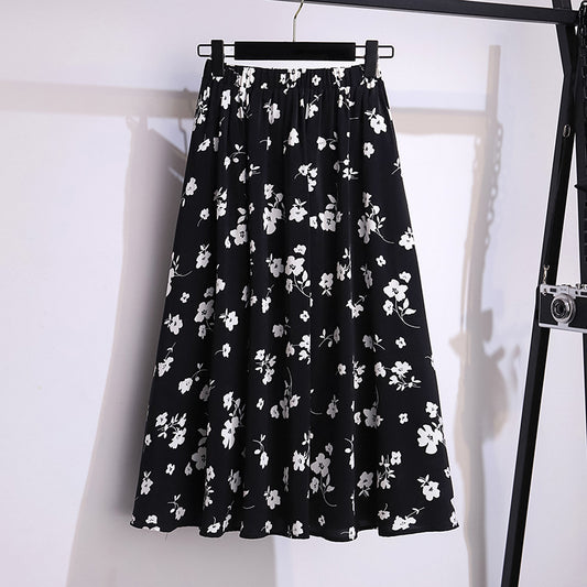 Women's Loose Plus Size Fashion Chiffon Skirt