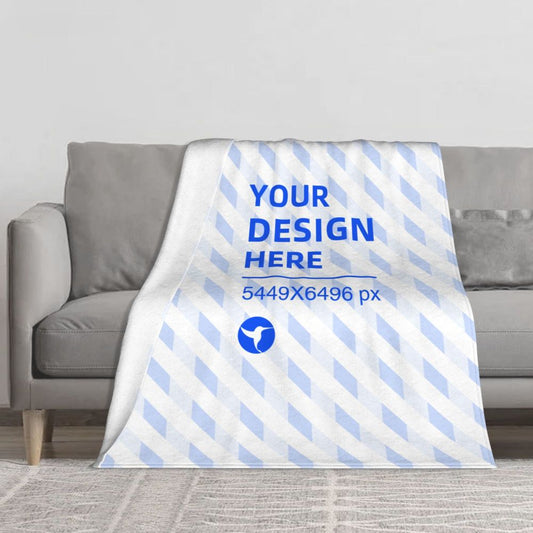 Create Your Own Vertical Thickened Skin-friendly Breathable Flannel Blanket