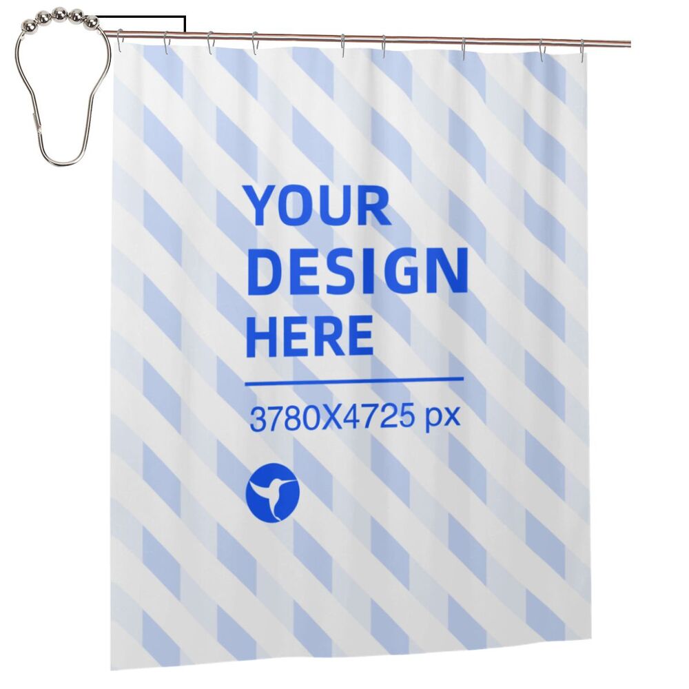 Create Your Own 60x72in Waterproof Quick Dry Bathroom Shower Curtain