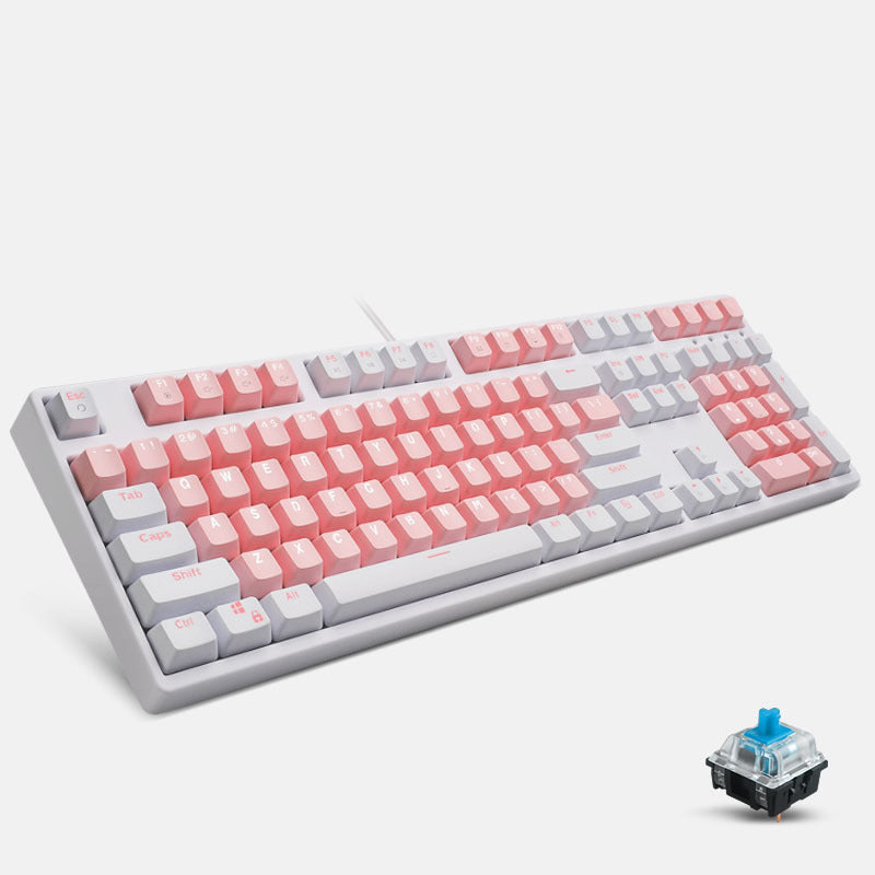 Mechanical Keyboard Cute Girl Desktop Computer