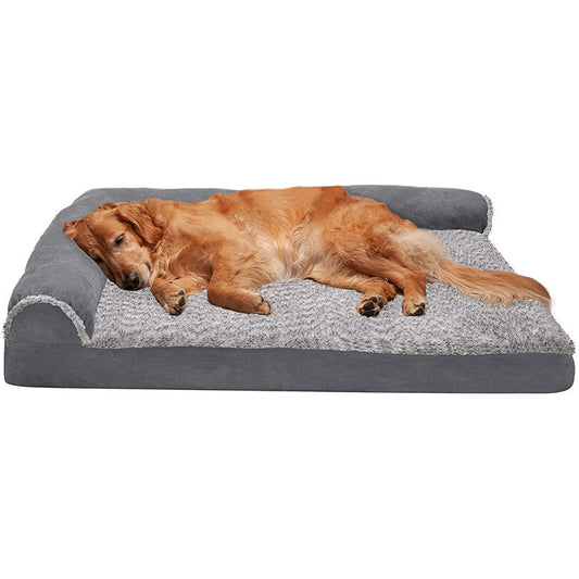 L-Shaped Pet Mattress Removable And Washable Wave Memory Foam