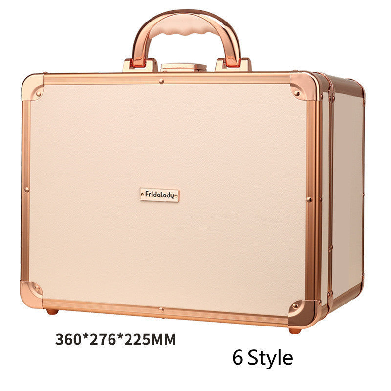 Cosmetic Storage Bag Premium Sense Suitcase Portable Large Capacity