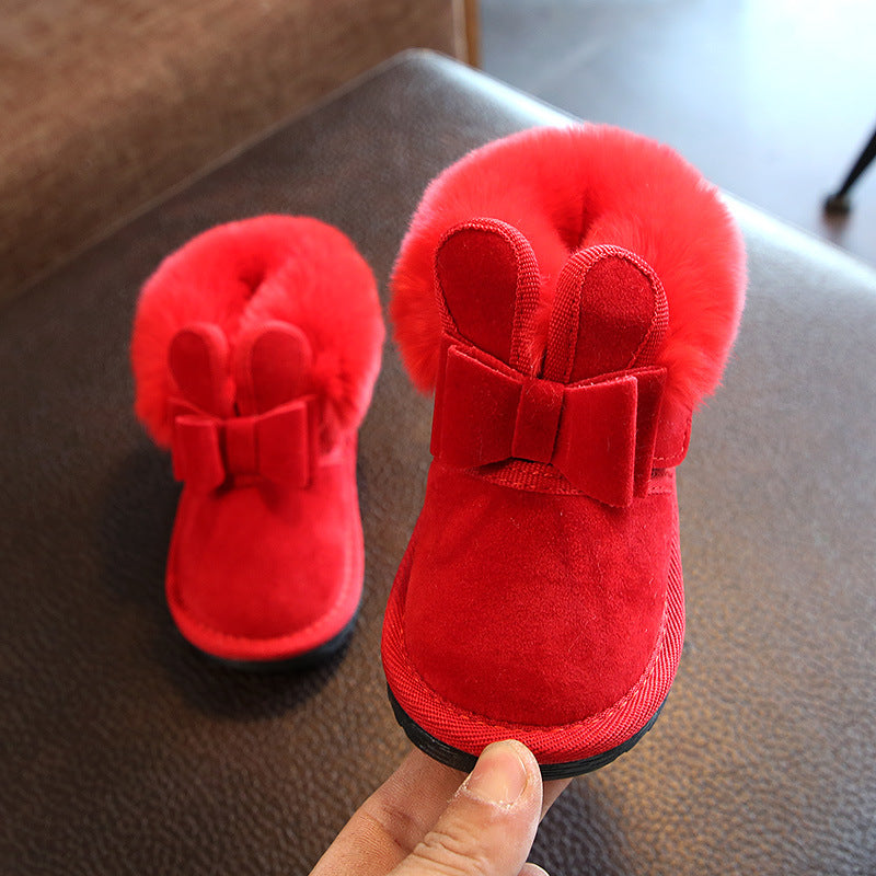 New winter children's Plush Princess Snow Boots