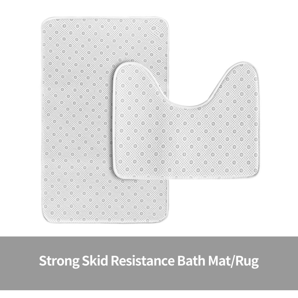 Create Your Own 24x16in Flannel Anti-Slip Floor Mats Two Piece Set