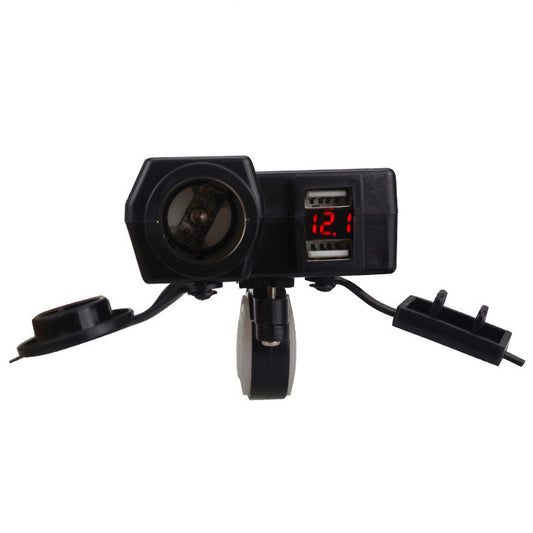 Motorcycle Scooter Car Refitting Accessories Cigarette Lighting Dual USB Refitting Car Charger With Wire 42A