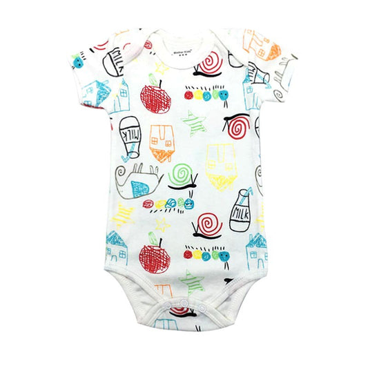 New Cotton Baby Short-sleeved One-piece Home Service