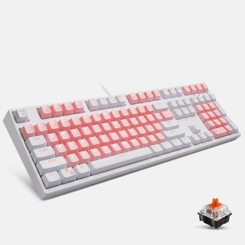 Mechanical Keyboard Cute Girl Desktop Computer