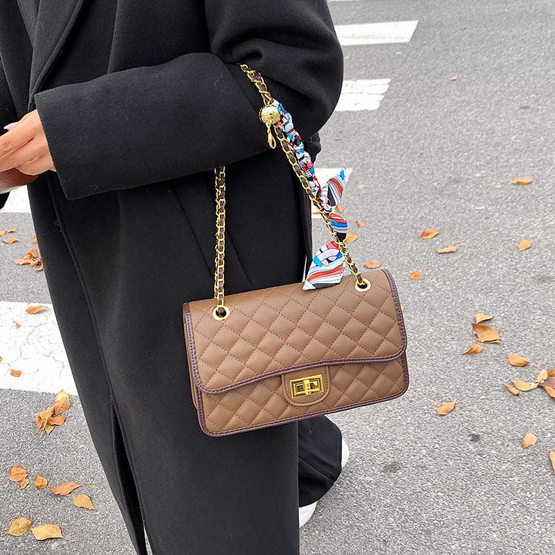 Winter Lingge Generous Bag Personalized Sewing Thread Solid Color