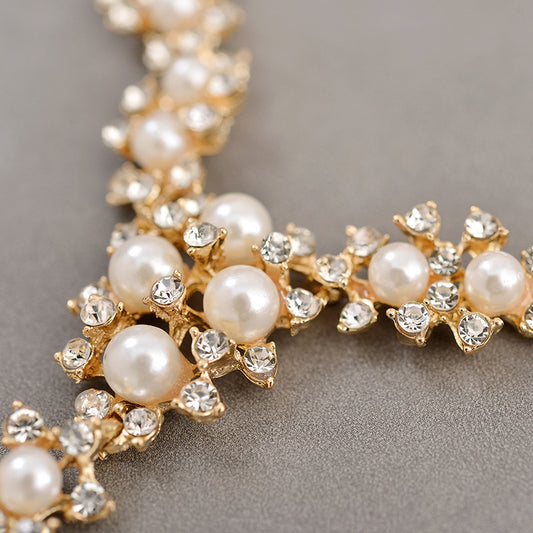 Quick Selling, Explosion Proof, Bridal Jewelry, Alloy Suit, Jewelry, Diamond, Pearl Necklace, Earring, Japan And Korea Jewelry Wholesale - FLIPSTYLEZLLC