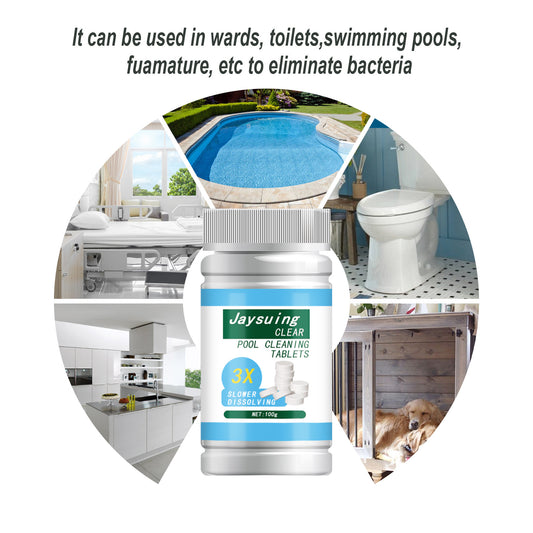 Pool Effervescent Tablets Spa Bathroom Treatment Algae Remover