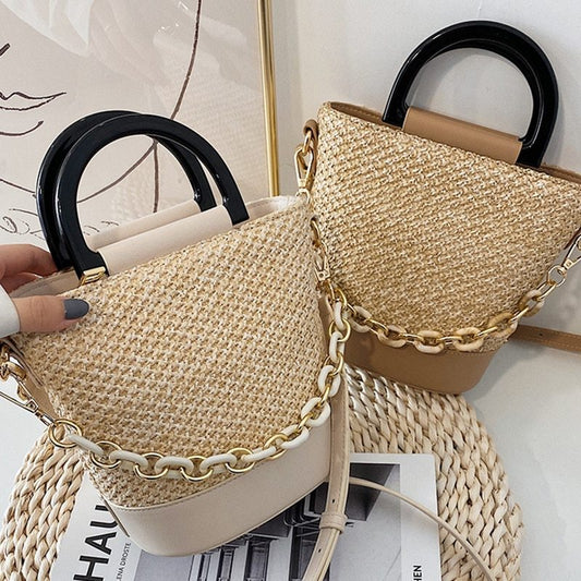 Women's Small Straw Bag Handbags Crossbody Bag