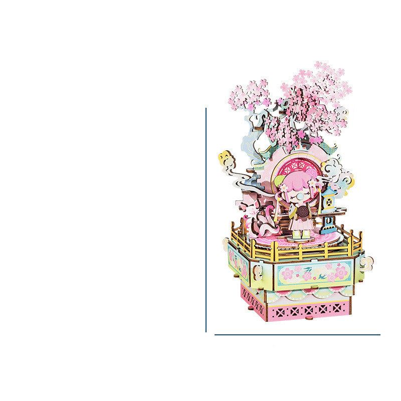 Antique Assembled Music Box Handmade Gift