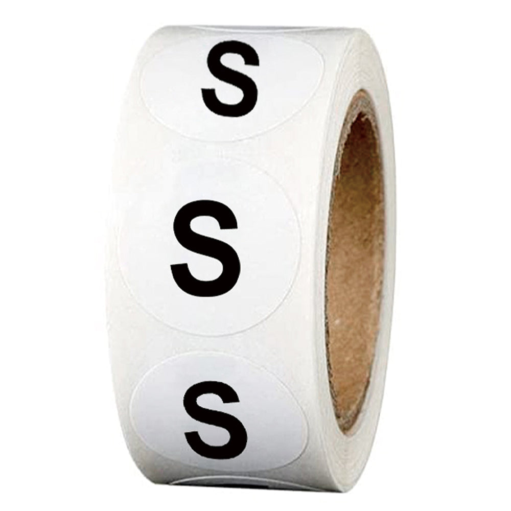 S M L XL Size Clothes Hat Size Sticker Sticker