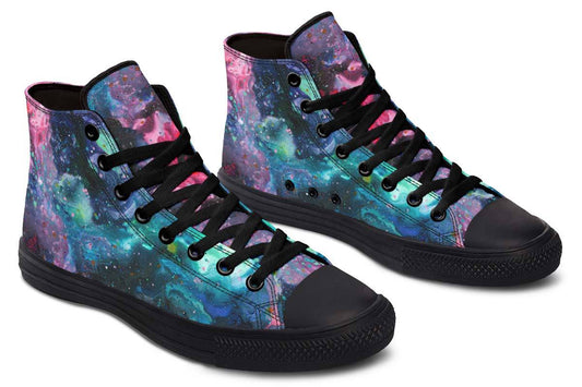 Printed Couple High Top Canvas Shoes