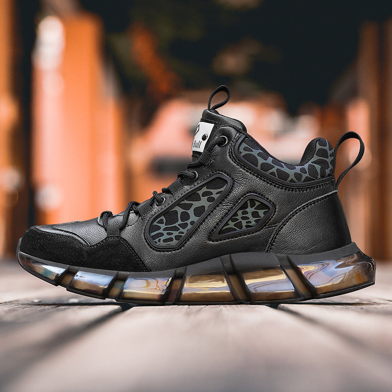 High-top luminous shoes