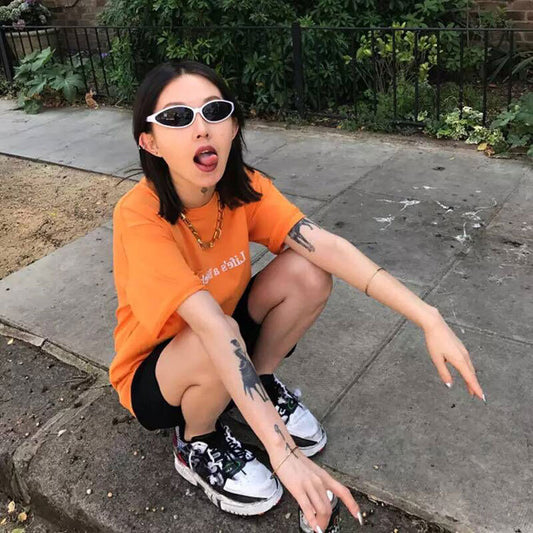 Retro distressed creative design GRAFFITTI Women's shoes