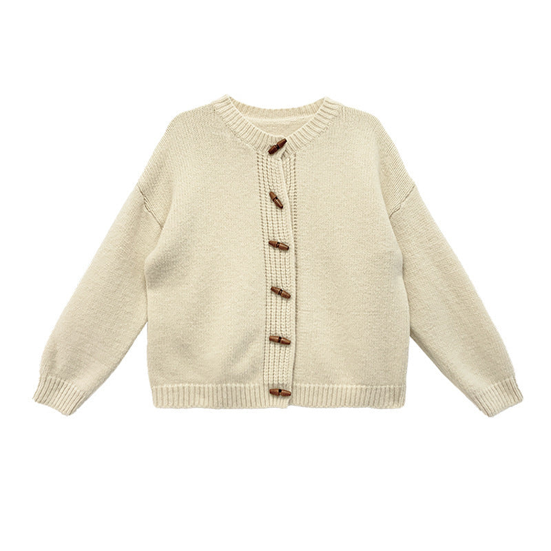 Women's Winter New Horn Button Sweater