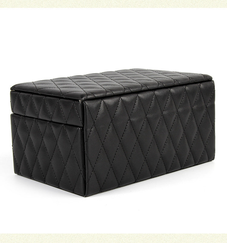 Large-capacity Leather European-style Jewelry Storage Box