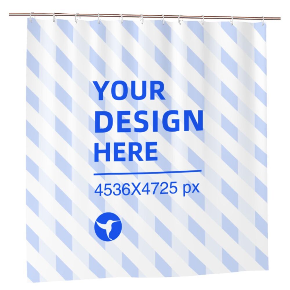 Create Your Own 72x72in Waterproof Quick Dry Bathroom Shower Curtain