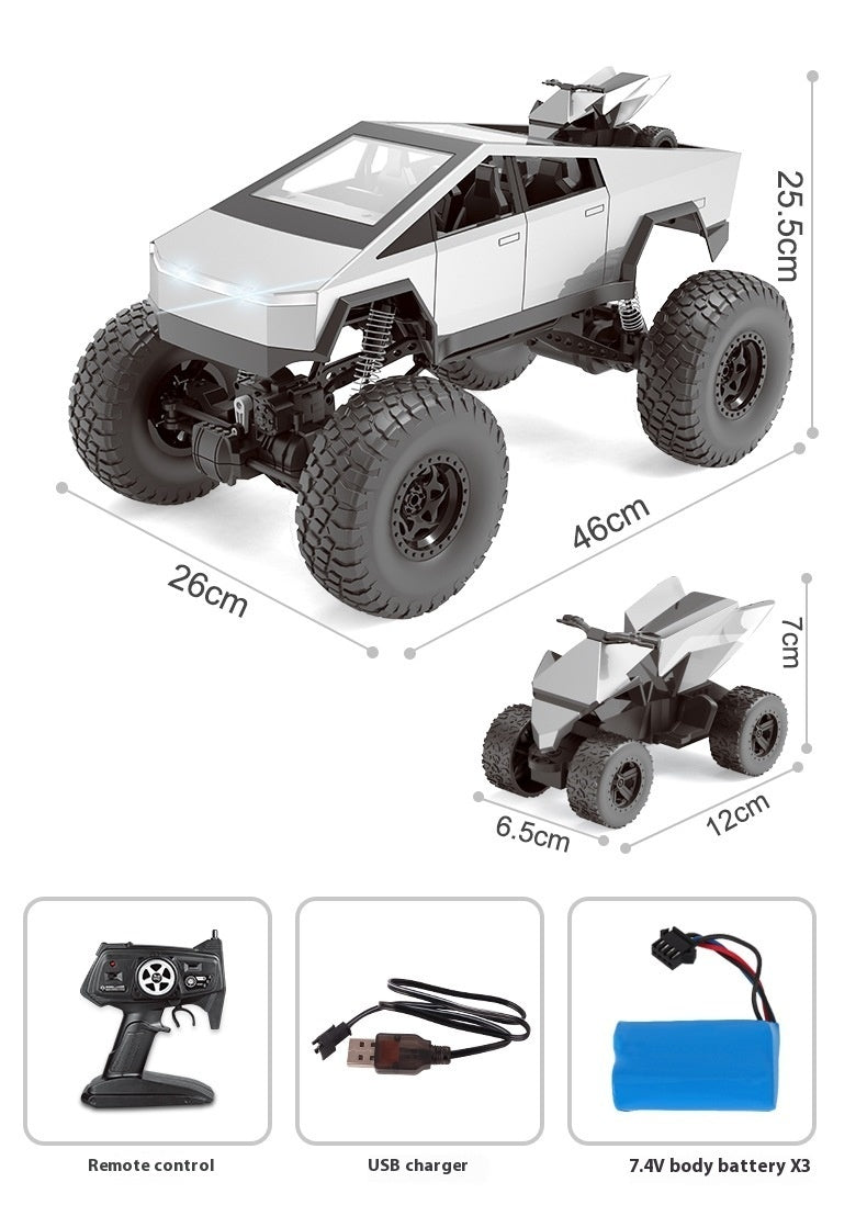 Oversized Cyberpickup Rock Crawler High-speed Full-time Four-wheel Drive Off-road Vehicle