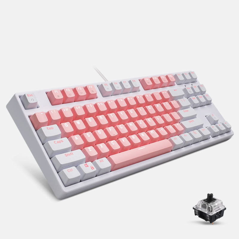 Mechanical Keyboard Cute Girl Desktop Computer