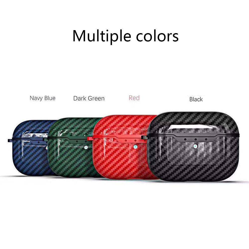 Compatible with Apple, Bluetooth Headset Case Carbon Fiber Pattern Drop