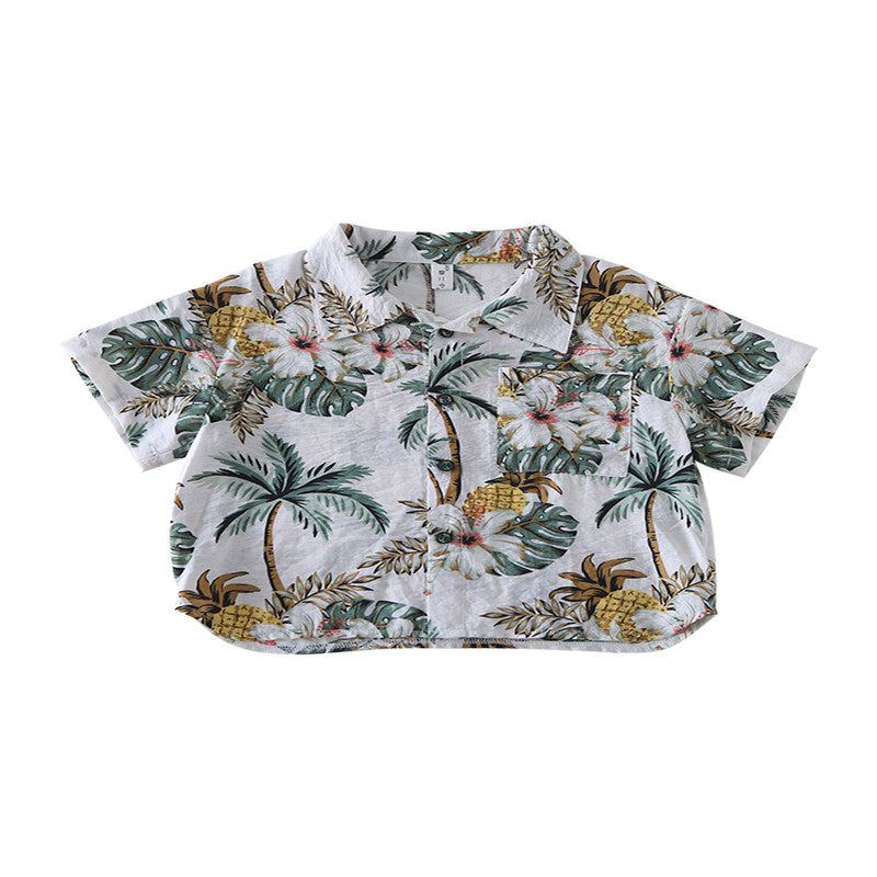 baby''s handsome flower shirt