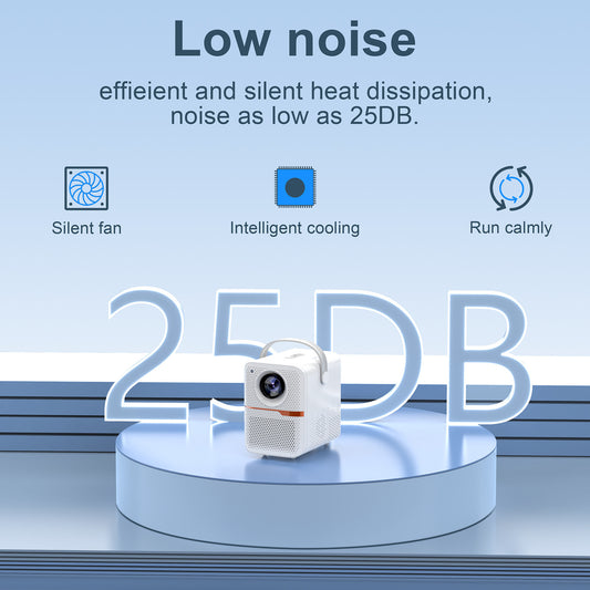 P10 2023 New Super Clear Cross-border Household Mini Portable LCD Projector Android Projector Outdoor