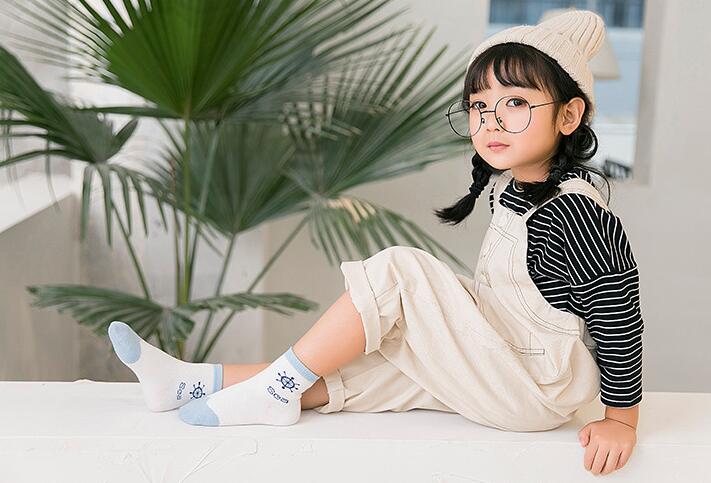 Cartoon Ocean Wind Cotton Children's Socks