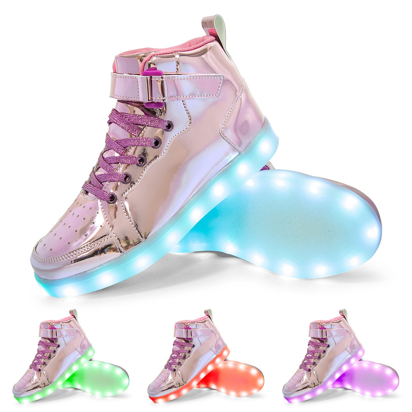 LED Lamp High-top Board Shoe Light Shoes Charging Dancing Shoes