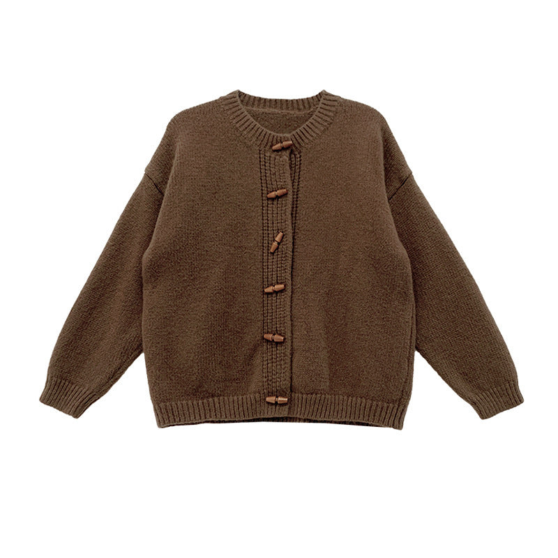 Women's Winter New Horn Button Sweater