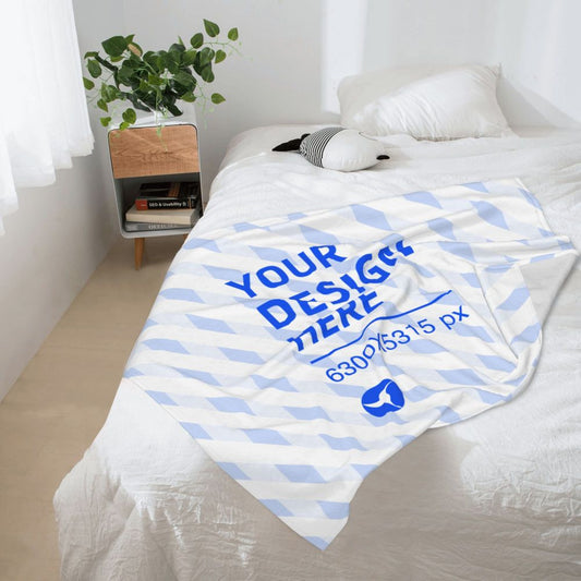 Create Your Own Horizontal Flannel Skin-Friendly Breathable Blanket Cover