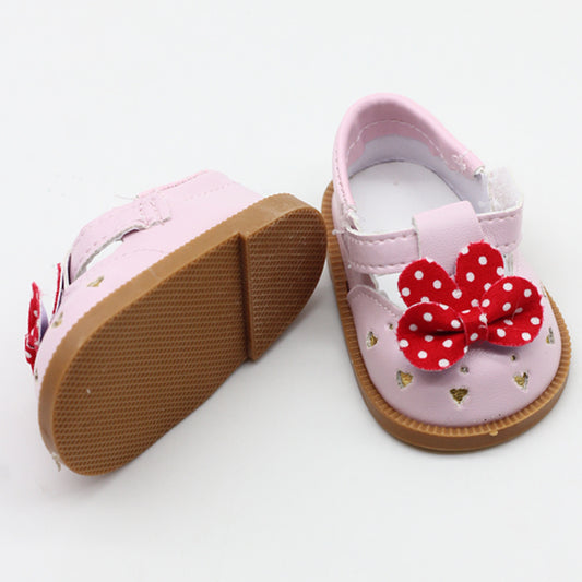18 Inch Doll Toy Girl Shoes Cute Leather Shoes