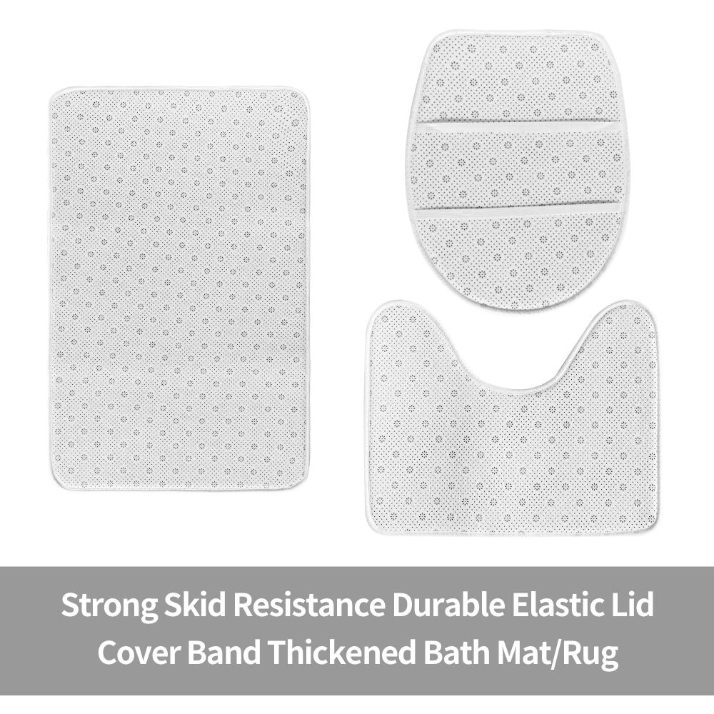 Create Your Own 24x16in Flannel Anti-Slip Floor Mats 3-Piece Set